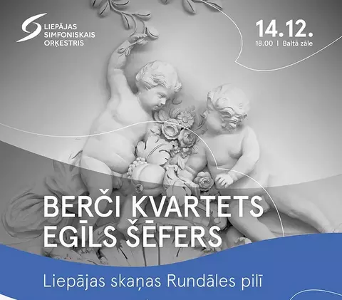 14.12. | Ziemas vakars RUNDĀLES PILS Baltajā zālē aicina uz koncertu... Pa ceļam, Bauskā VAIDELOTES piparkūku namiņš! 